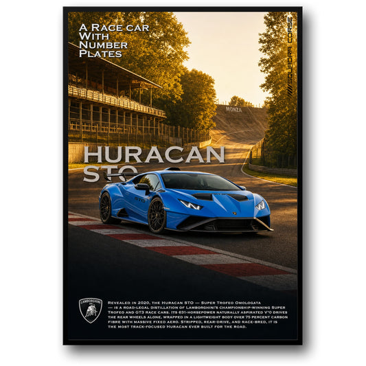 Lamborghini Huracan STO | Race Car Art | Supercar Decor