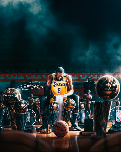 Iconic Athlete | Lakers Jersey | Dynamic Smoke Effect