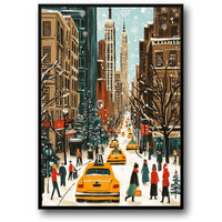 SNOWY CITYSCAPE