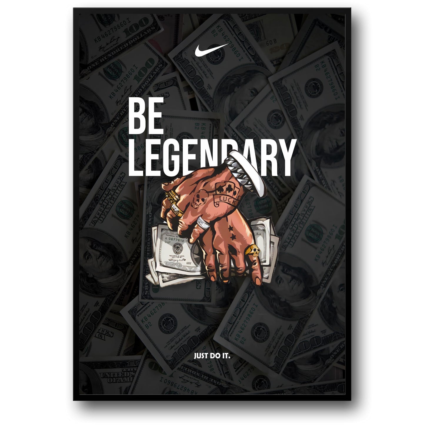 Nike Be Legendary | Motivational Money Tattoo