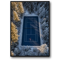 TENNISPLATZ IN DER LUFT
