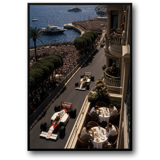 Monaco Grand Prix Racing Scene | Vintage Motorsport | Iconic Formula 1 Decor