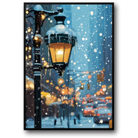 SNOWY STREET SCENE