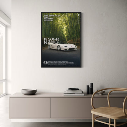 Honda NSX-R NA2 Supercar Poster | Exotic Car Art | Iconic Japanese Vehicle Print | Luxury Sports Car Decor | High-Quality Wall Art