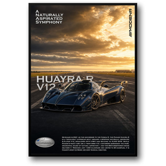 Pagani Huayra R V12 | Luxury Hypercar Art | Exotic Sports Car Decor