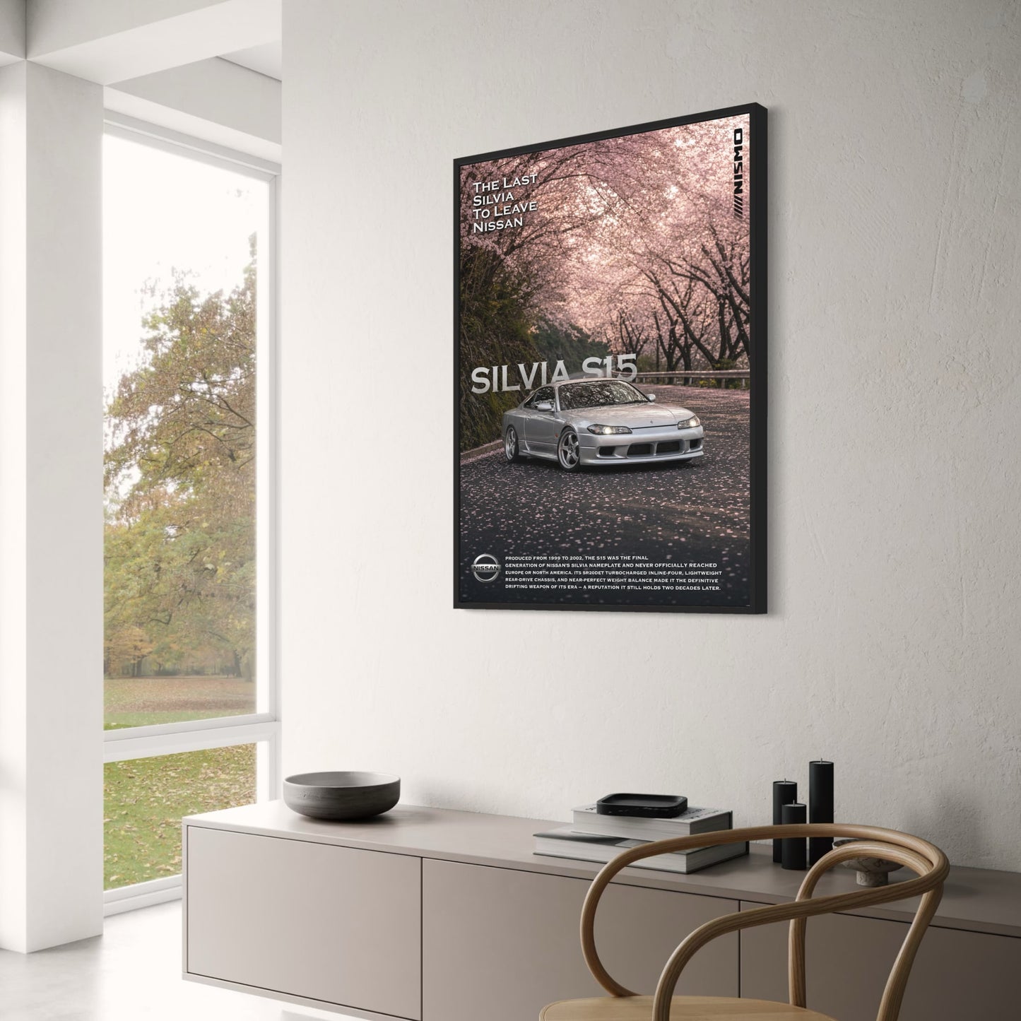 Nissan Silvia S15 | Iconic Japanese Sports Car Art | Automotive Print Poster | Historic Drift Legend Decor | Car Enthusiast Wall Art