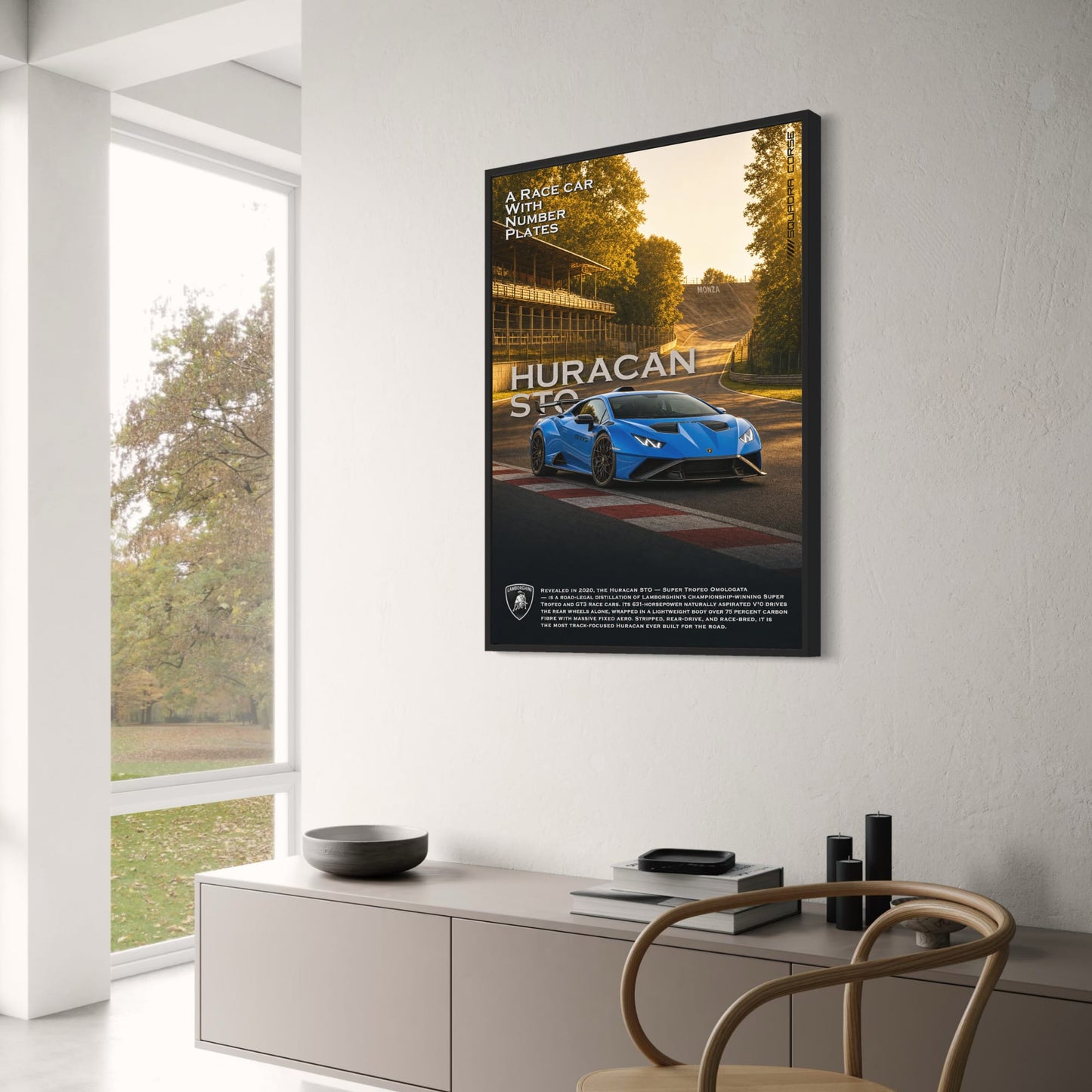 Lamborghini Huracan STO | Race Car Art Print | Supercar Wall Decor Poster | Motorsport Photography | Exclusive Driving Poster