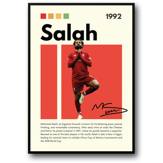 Mohamed Salah | Beperkte Editie Iconische Pose | Liverpool FC