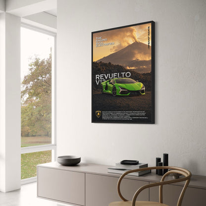 Lamborghini Revuelto V12 | Electrified Hybrid Supercar Poster | Automotive Art Print | Exclusive High-Performance Design Poster