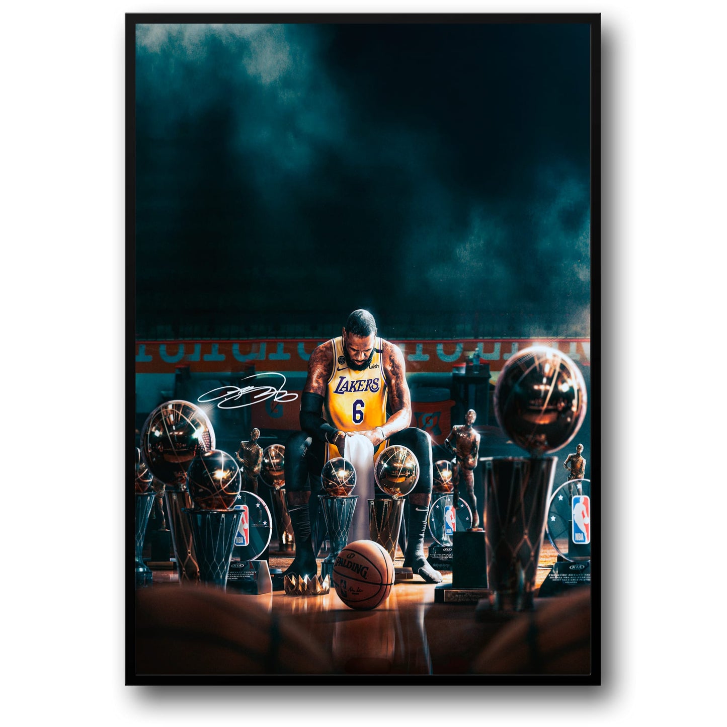 Iconic Athlete | Lakers Jersey | Dynamic Smoke Effect