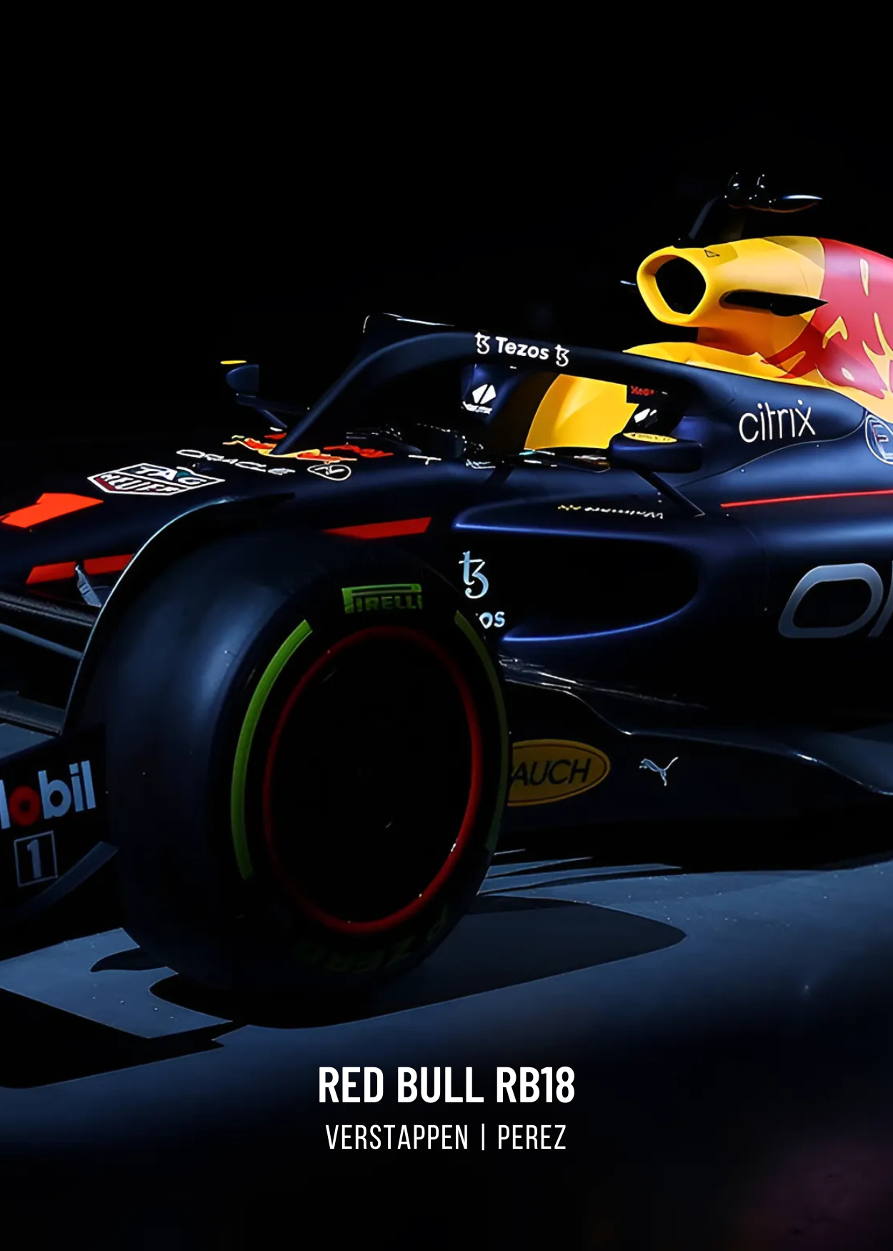 Formel 1 Rennwagen Poster Set | Red Bull Racing | F1 Kunstdruck Kollektion | Max Verstappen | 3-teilige Wanddekoration
