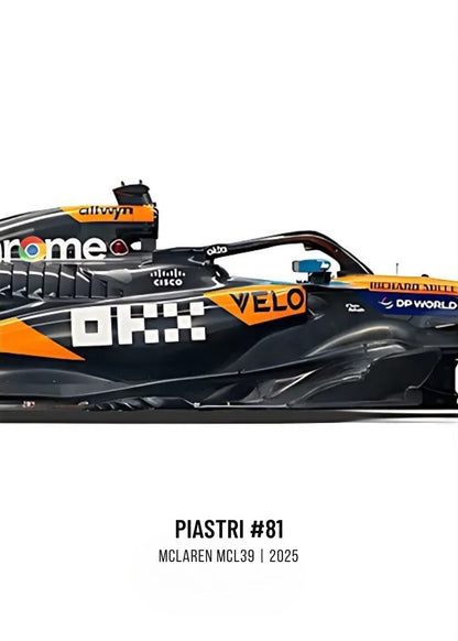 Oscar Piastri McLaren MCL39 2025 | Triple Panel | Collector's Edition