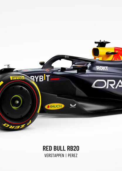 Formel-1-Autoposter | 3-teilig | Red Bull Racing | Wandkunst | Max Verstappen | Motorsport-Dekor | F1-Erinnerungsstücke | Kunstwerk