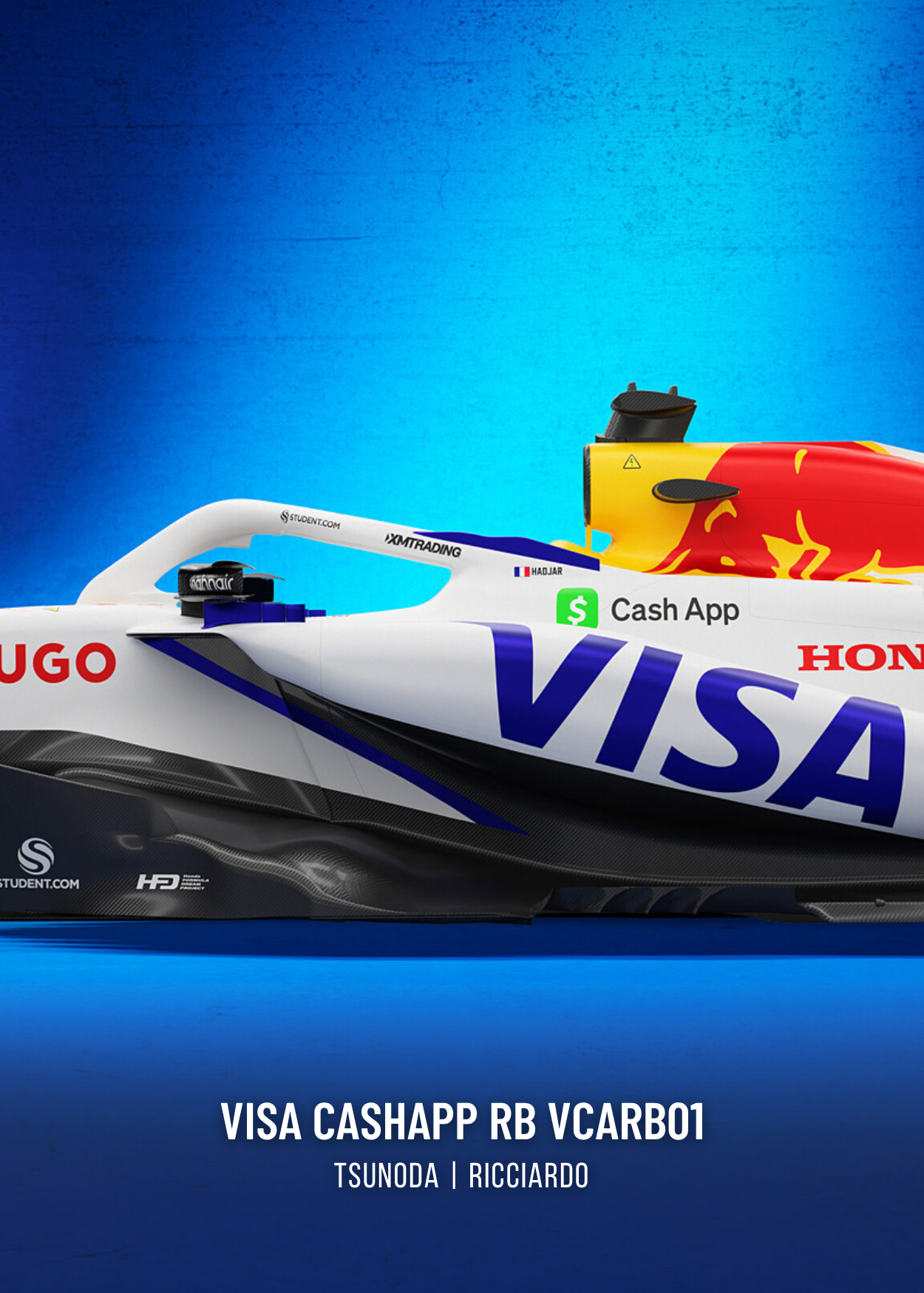 Formula 1 Racing Poster Set | Visa Cashapp RB 3-Piece Wall Art | Alpha Tauri | Iconic F1 Car Design | Motorsports Home Decor