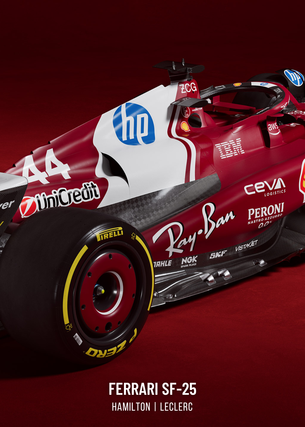 3-teiliges Leinwandbild mit Ferrari-Formel-1-Rennwagen | Sportdekor mit drei Teilen | Charles-Leclerc-Poster | Lewis-Hamilton-Poster | Wandposter für Motorsport-Enthusiasten