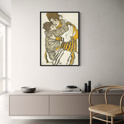Egon Schiele | Die Liebe einer Mutter | Jugendstil-Druck