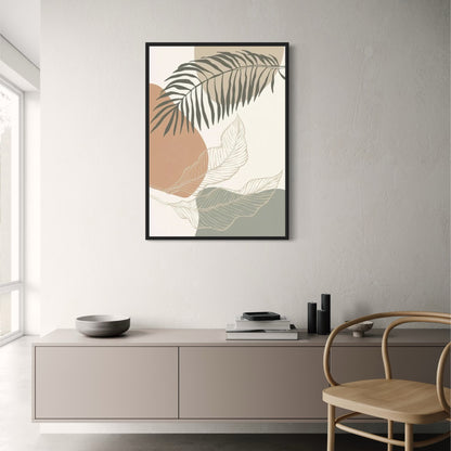 Earthy Essence | Vibrant Nature-Inspired Wall Art Poster | Home Decor | Tranquil Landscape Print | Ready to Frame