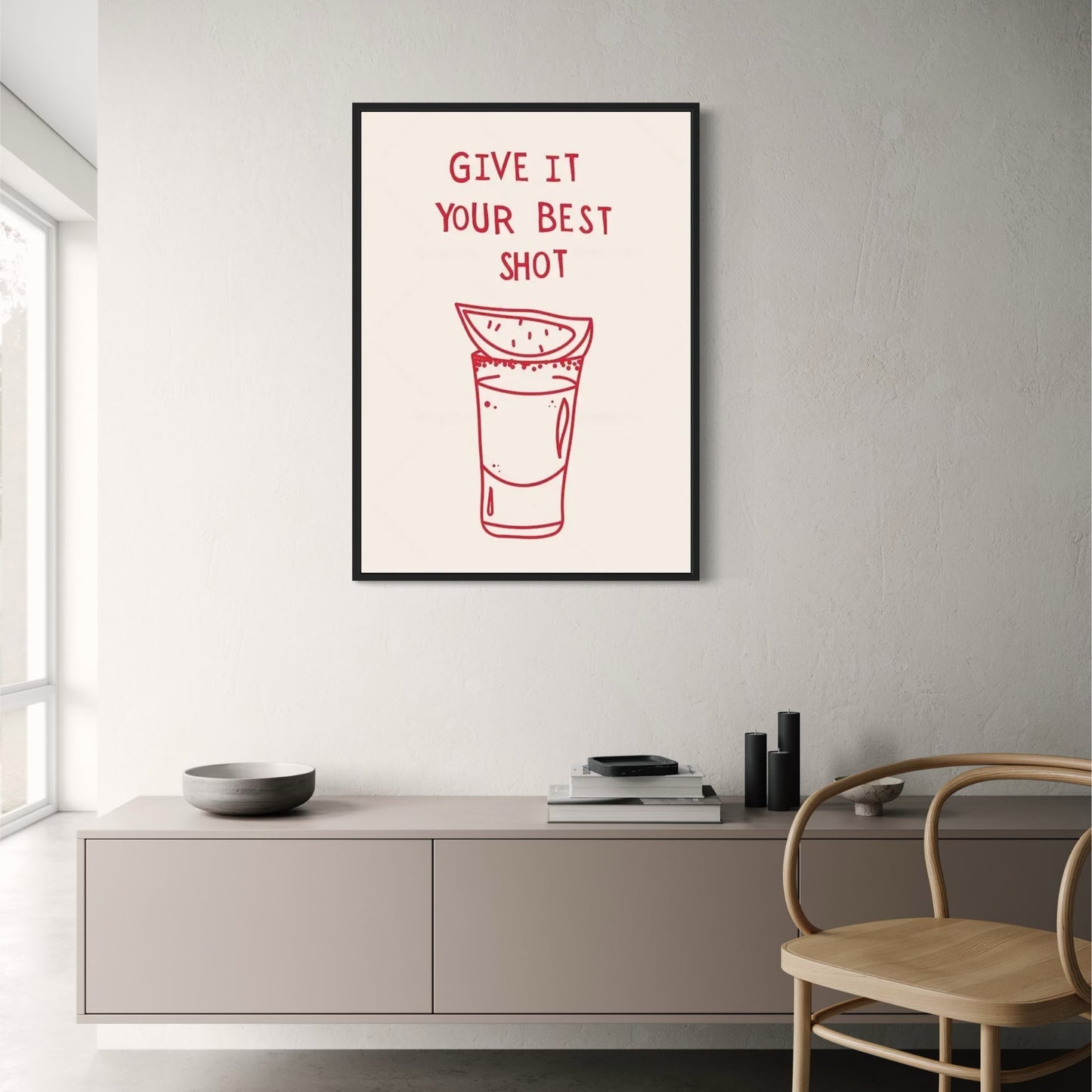 Geef Het Je Beste Shot | Minimalistische Zwart-Wit Inspiratie