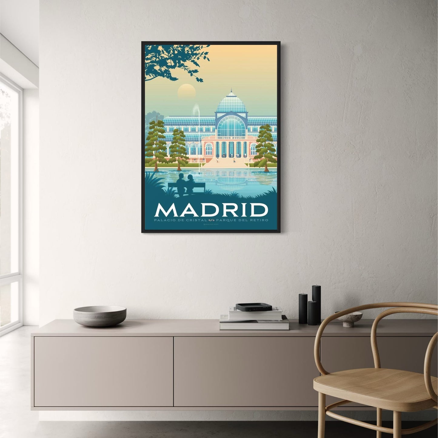 Iconic Destinations | Madrid, Spain Poster | Wall Art for Home Decor | Scenic Travel Print | Vibrant Cityscape Artwork | Decorative Spain Poster