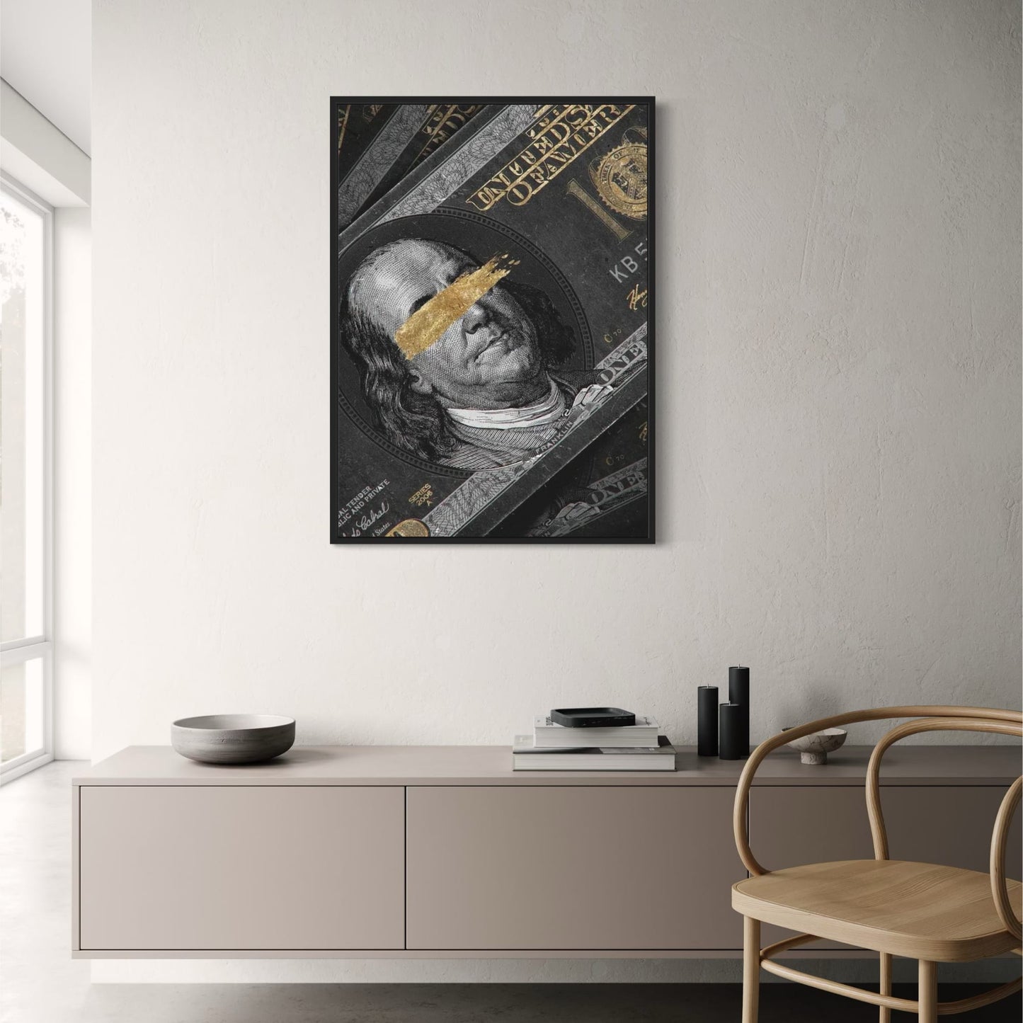 Golddollar-Auge | Benjamin Franklin Luxusgeldkunst