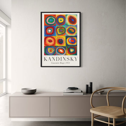 Concentric Rings | Wassily Kandinsky | 1913 | Colorful Art Exhibition Poster