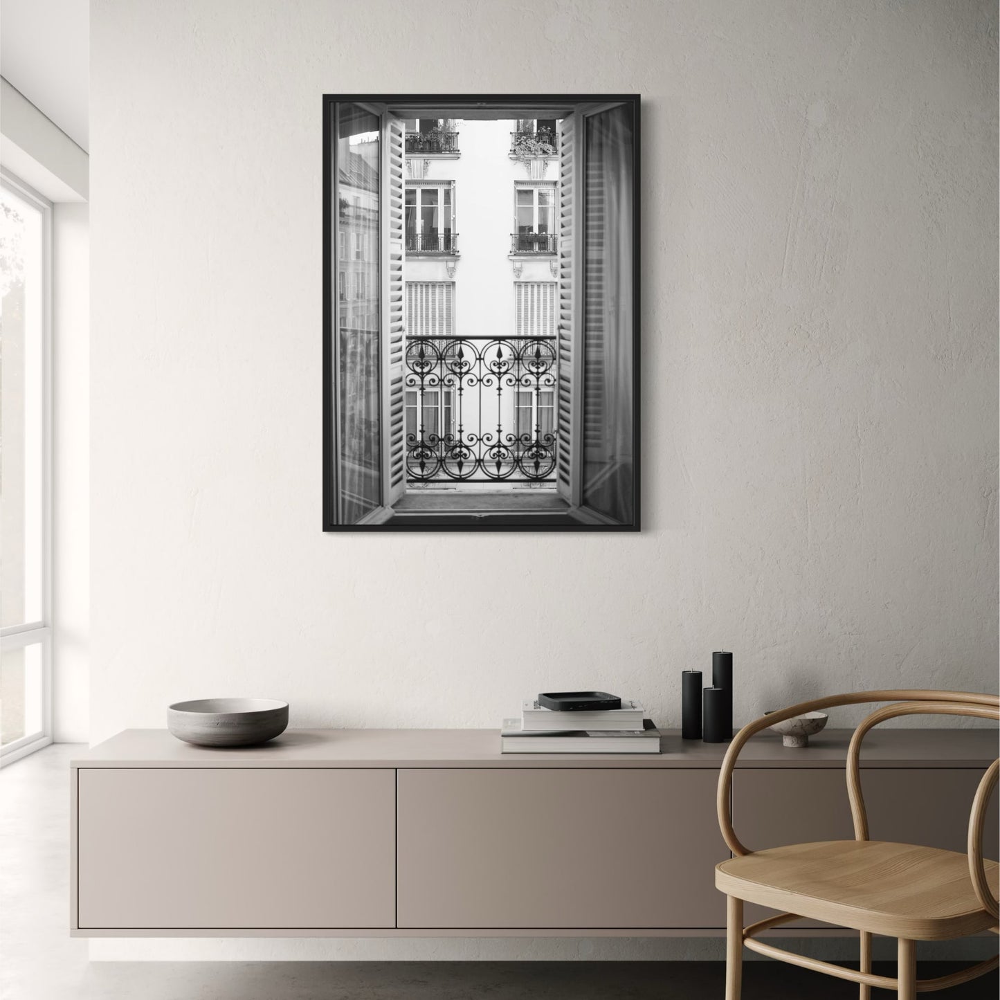 Parijse Architectonische Uitzicht | Raam Kunst