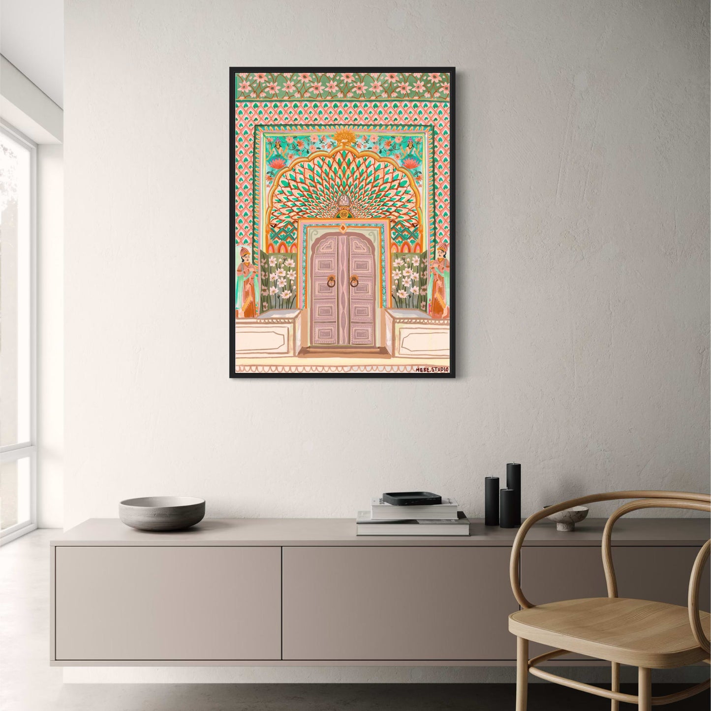 abstract india landscape poster