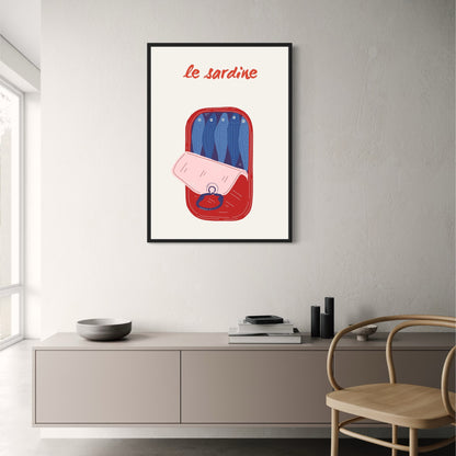 Dual Fish | Modernes Meeresleben Poster