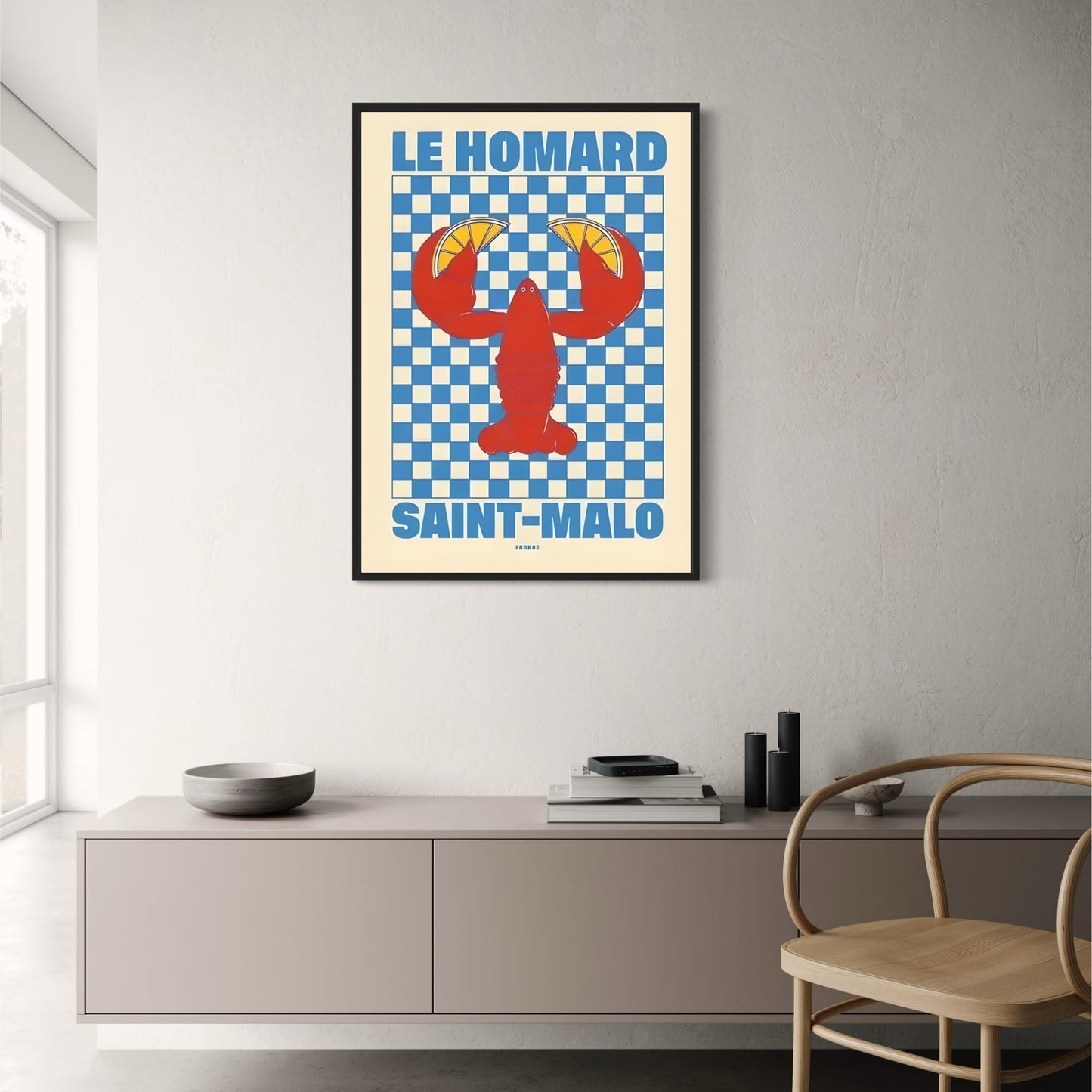 Saint-Malo Lobster | Vibrant Coastal Decor
