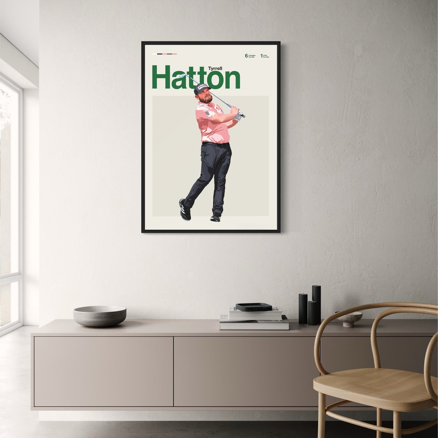 Tyrrell Hatton | Kunstwerk van Golflegendes