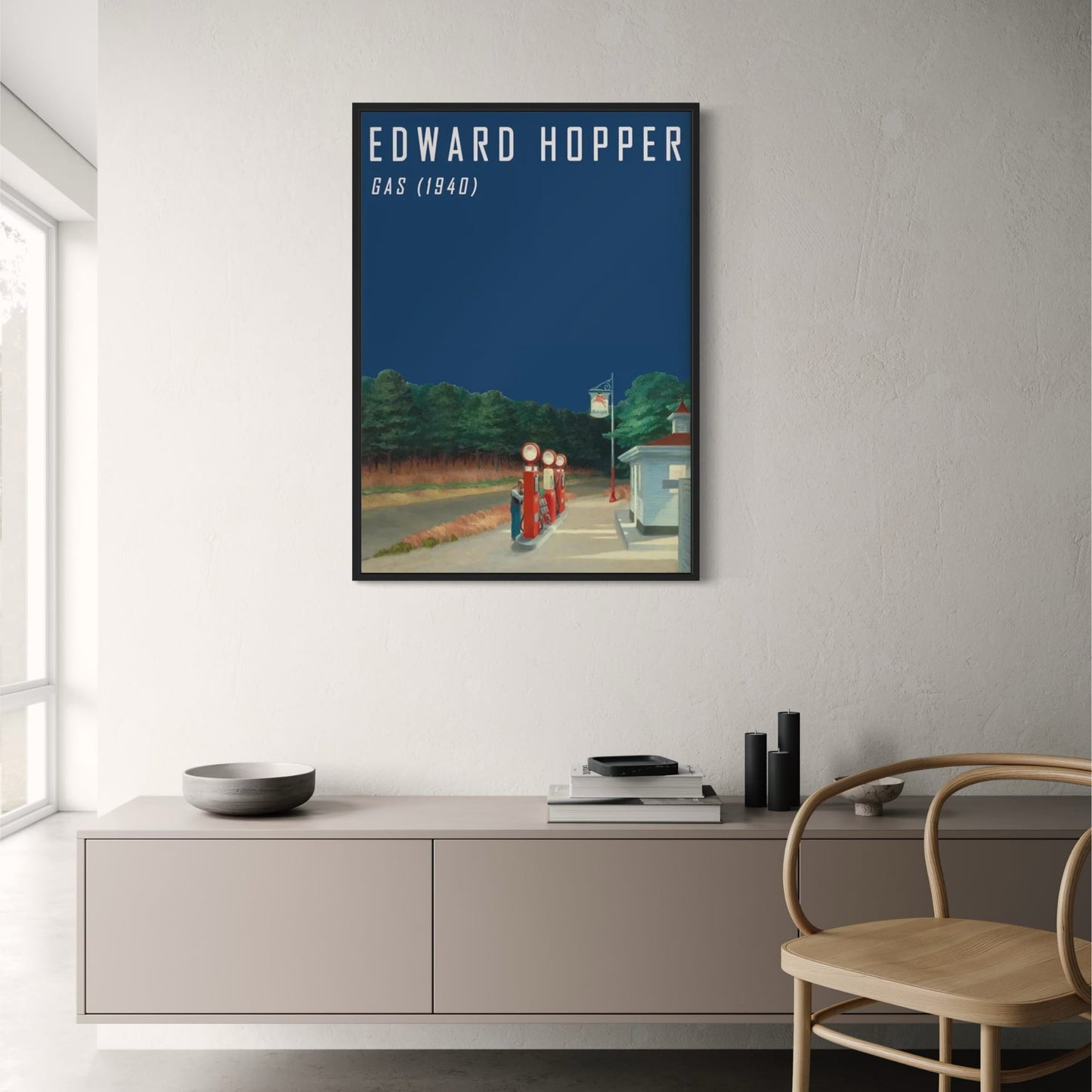 Edward Hopper | Tankstation 1940 | Vintage Amerikaans Kunst