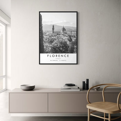 Florenz | Spaziergang durch die Renaissance | Italien | Stadtbild-Poster | Wandkunst-Dekor | Visuelle Kunstwerke für Haus & Garten