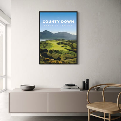 County Down Golfbaan | Schilderachtige Kunst uit Noord-Ierland