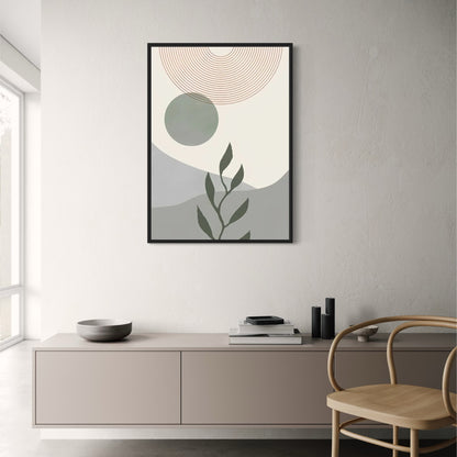 Himmlischer Garten | Botanische Gestaltung mit Sonne und Blättern