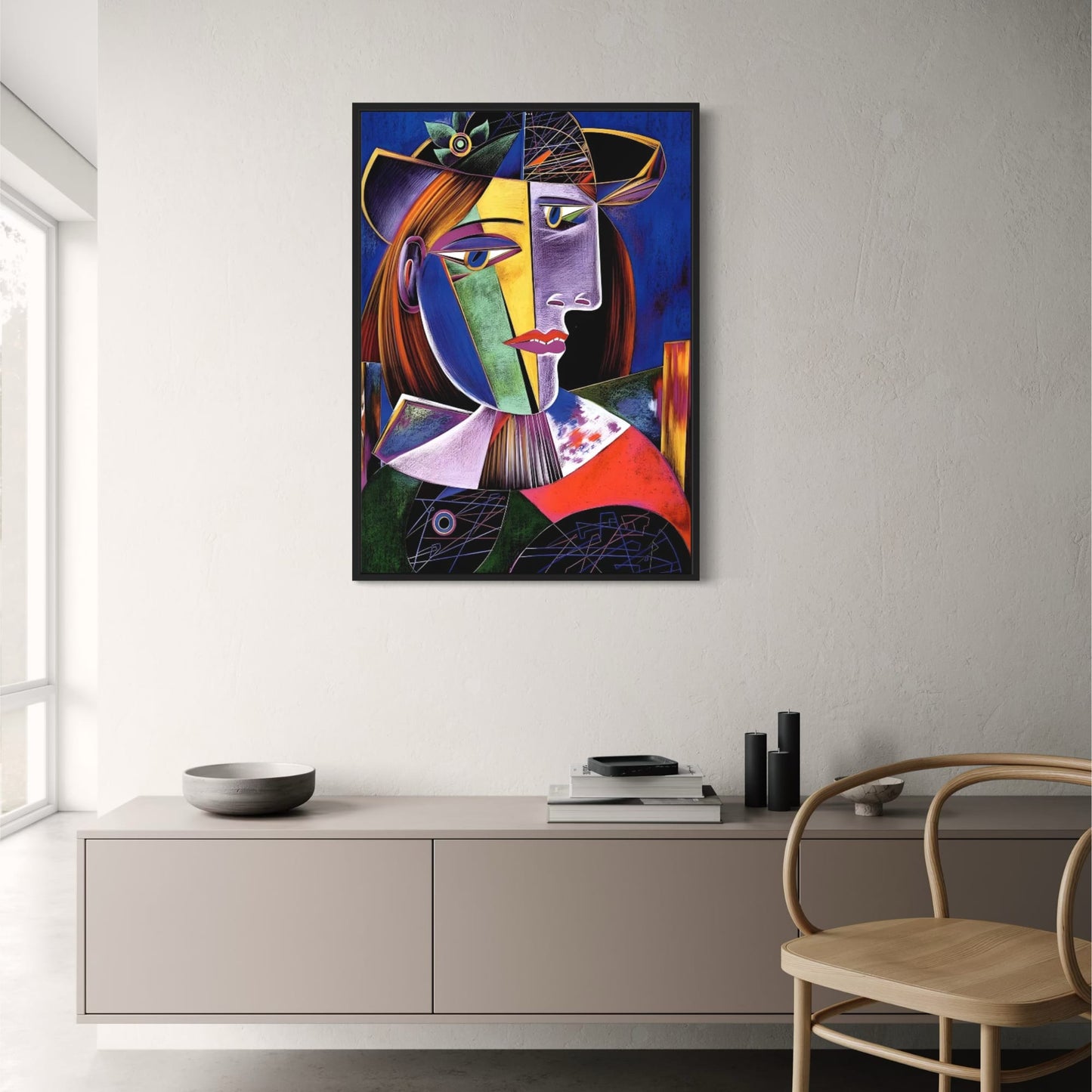 Abstrakter Vintage-Stil | Picasso-Klassiker im Anime-Stil