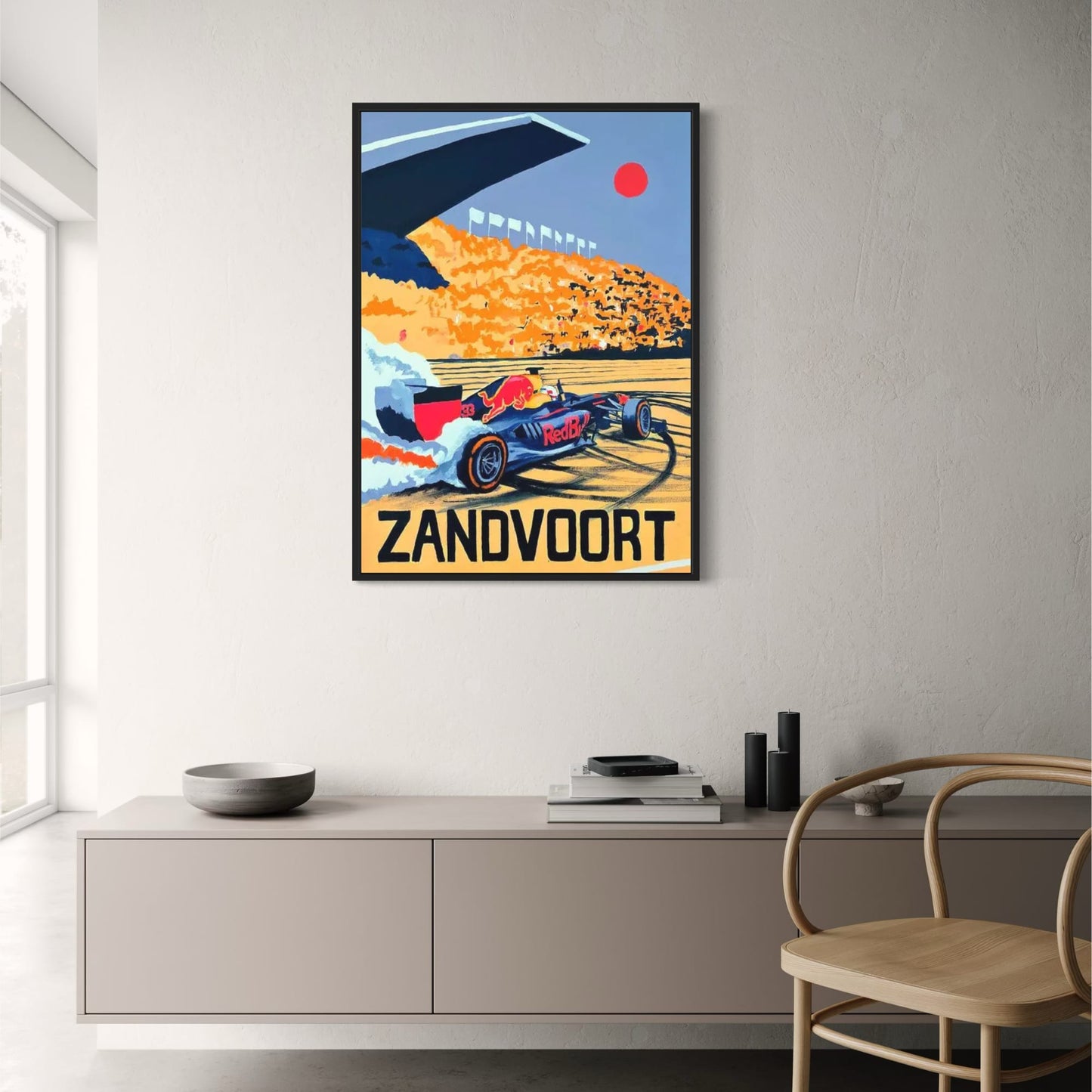Poster der Rennstrecke Zandvoort | Formel 1 Großer Preis der Niederlande | Wandkunst für Rennsport-Enthusiasten | Automobil-Dekor