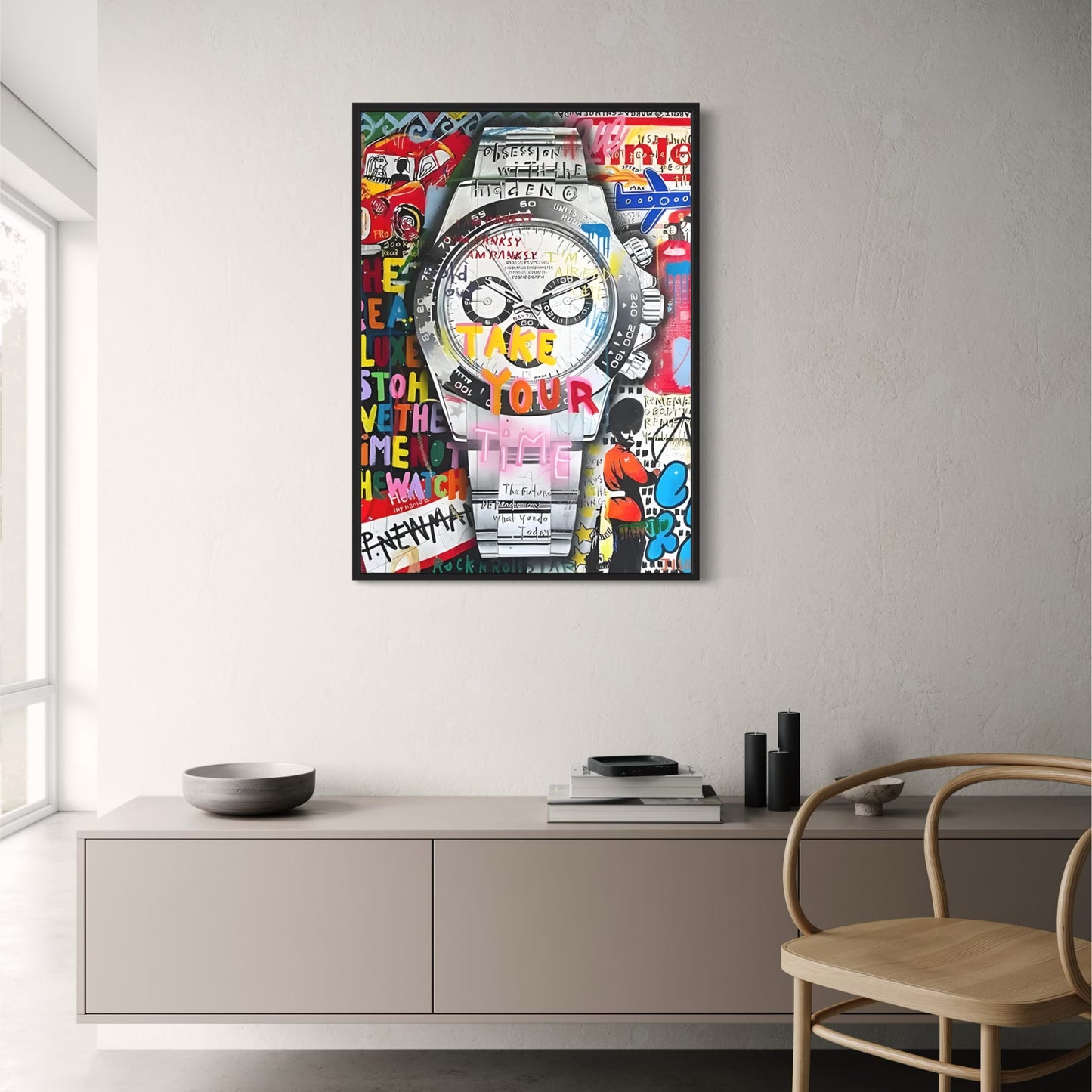 Graffiti Kunst | Eerbetoon aan Rolex Daytona | Stedelijke Stijl