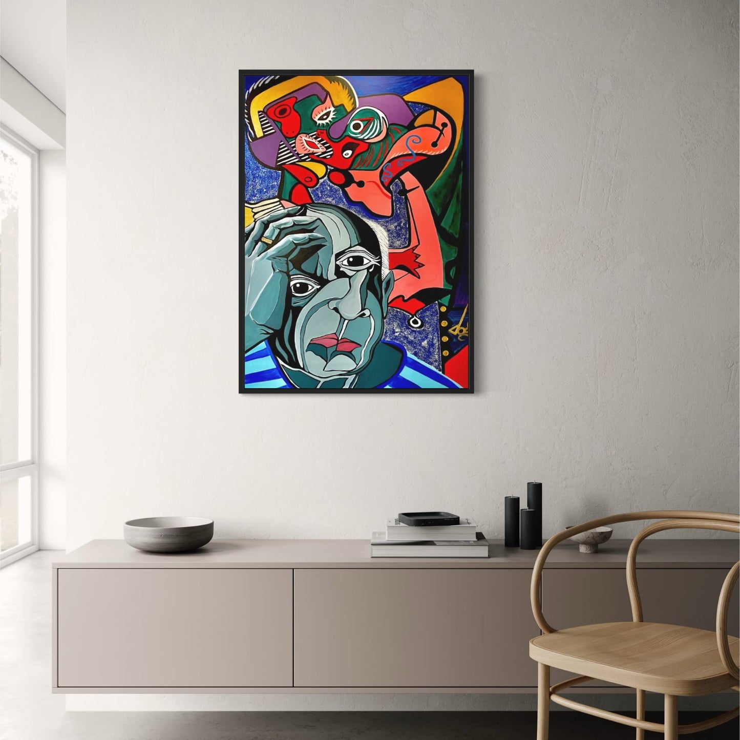 Vintage-Abstrakt | Pablo Picasso | Klassisches Anime