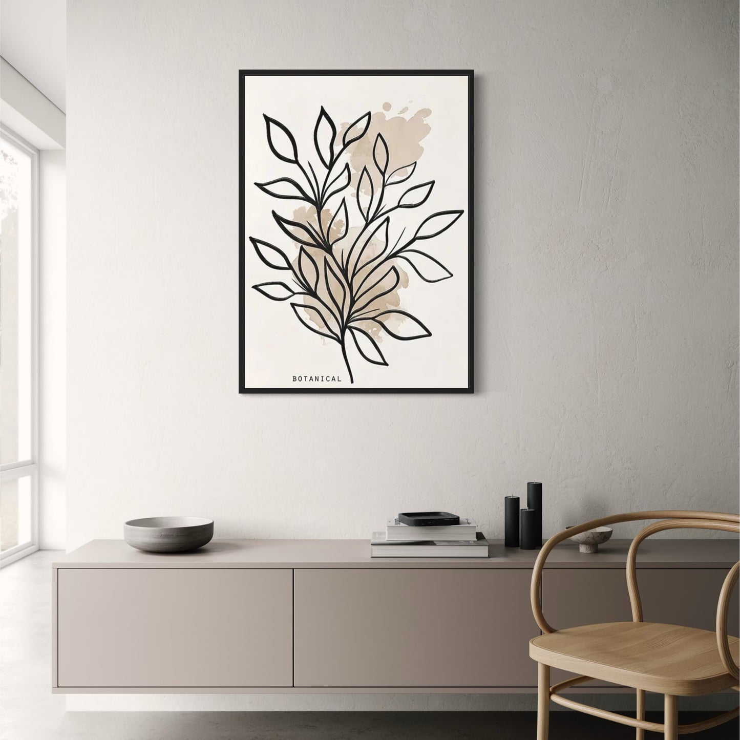 Decorative Poster | Meandering Patterns | Modern Art Print For Home & Garden Decor