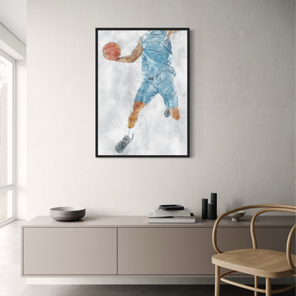Dunk Poster | NBA Art Print | Basketball Spirit | A Tribute to Passion and Perseverance | Sports Wall Decor