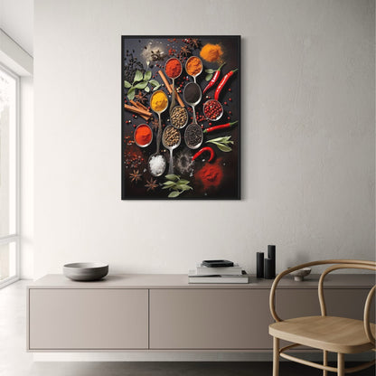 Löffel voller Gewürze | Vintage-Küche