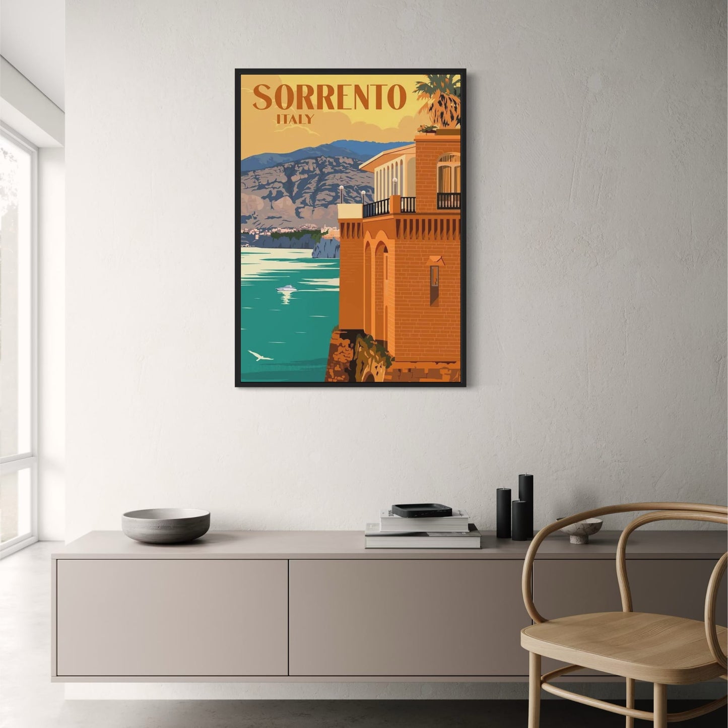 Sorrento-Landschaft | Vintage italienische Kunst | La Dolce Vita