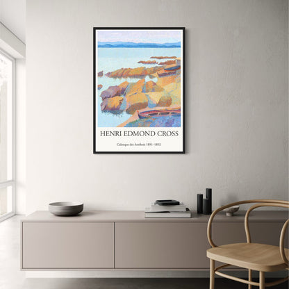 Henri Edmond Cross | Calanque des Antibois | Art Nouveau Poster | Decorative Wall Art | Fine Art Reproduction | Coastal Landscape | Home Decor