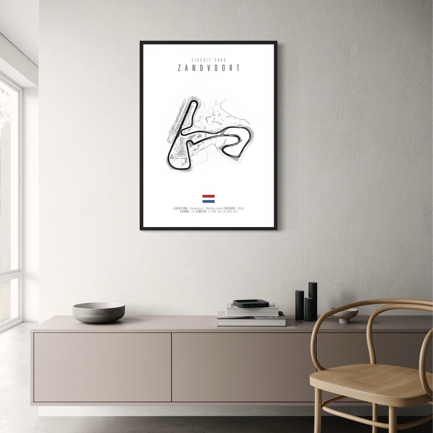 Zandvoort F1 Streckenlayout