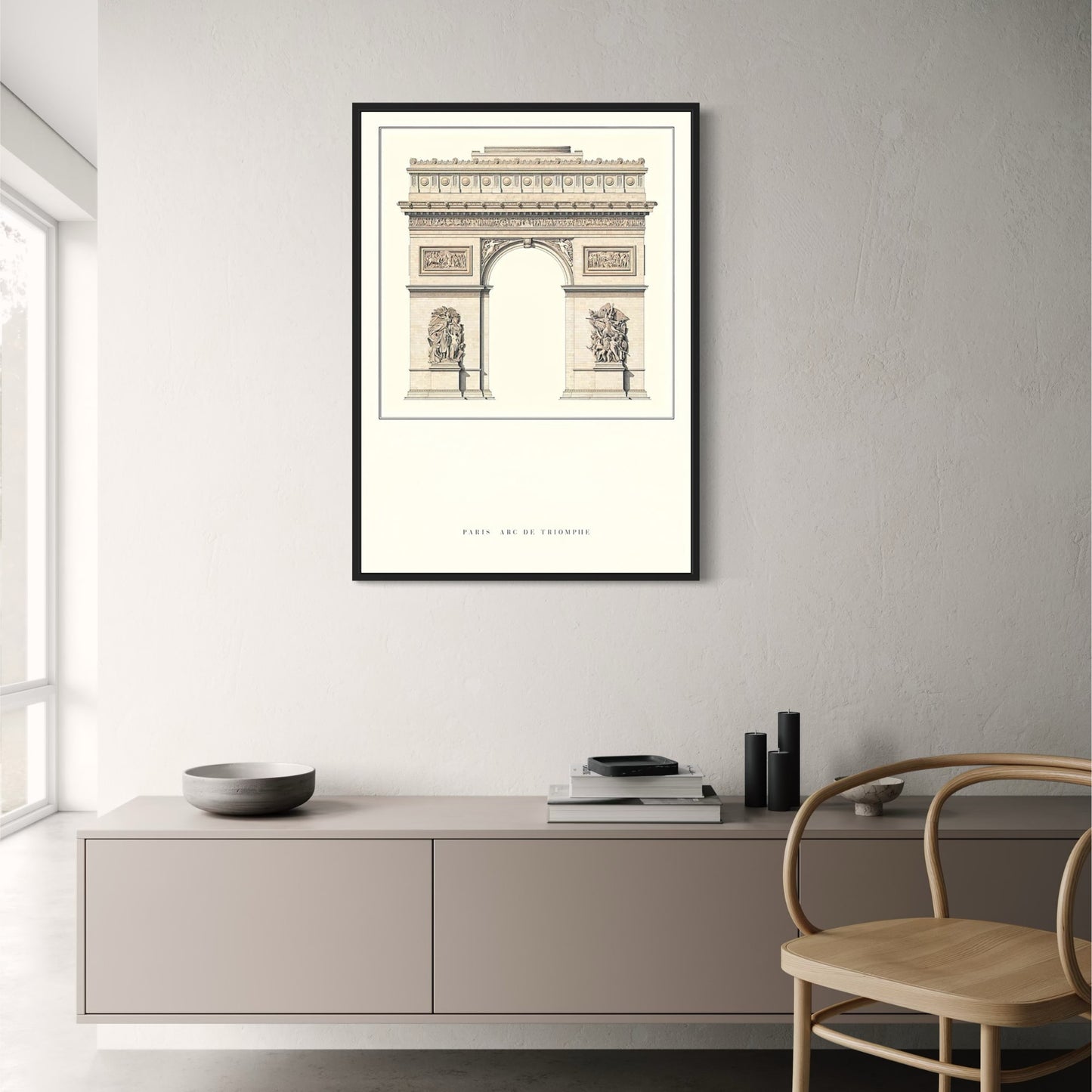 Arc de Triomphe | Paris | France | Monumental Neoclassical Architecture | Iconic French Landmarks | European Historical Posters