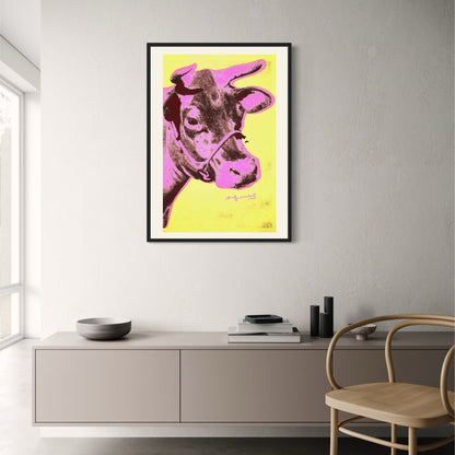 Andy Warhol | De Roze Stier | Levendige Pop Art
