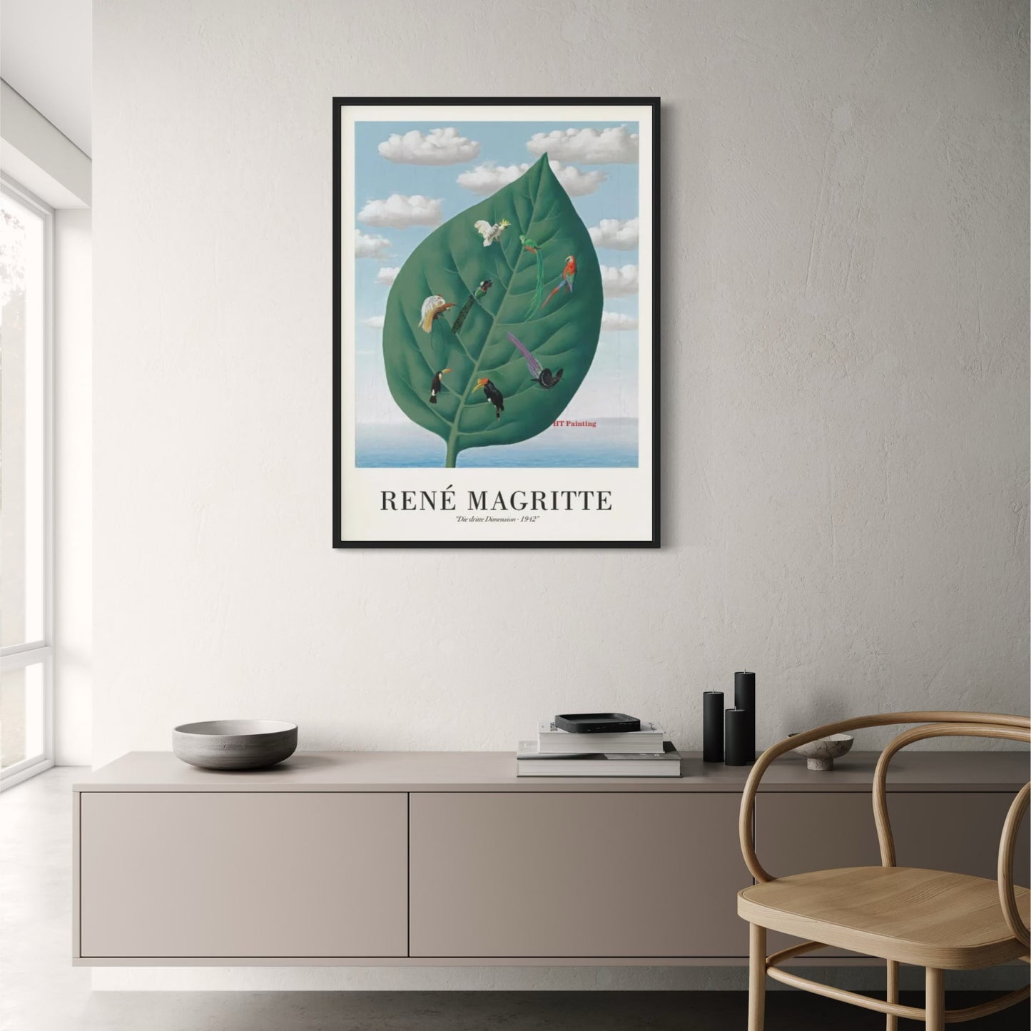 René Magritte | De Derde Dimensie | Surrealistische Vintage 1942