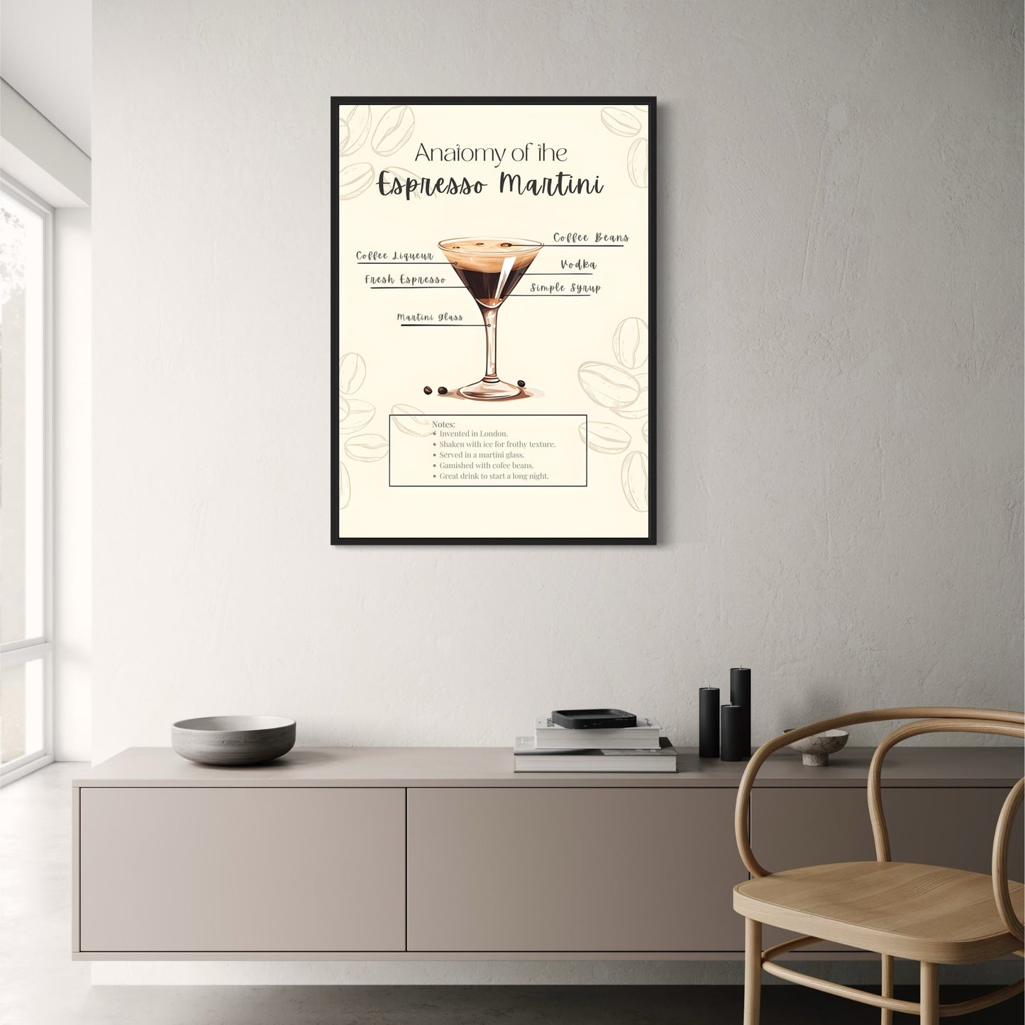 Espresso Martini Recipe | Elegant Bar Decor