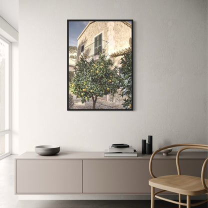 Italiaanse Stad Citroenboom Landschap | Levendige Decor