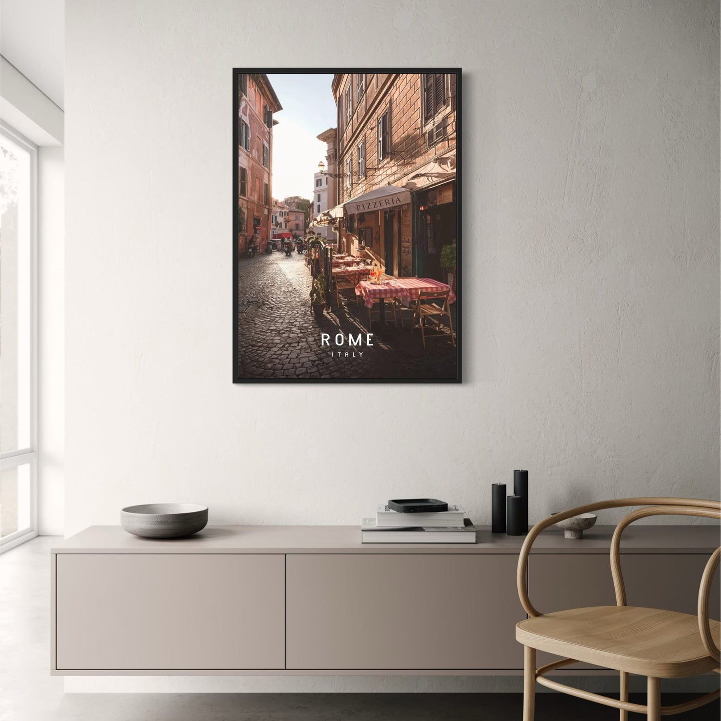 Trastevere | Rom | Italien | Schlendern Sie durch bezaubernde Straßen | Ein Hauch römischen Lebens | Poster zum malerischen Rom